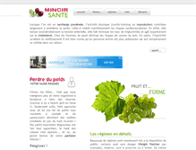 Tablet Screenshot of mincir-sante.com